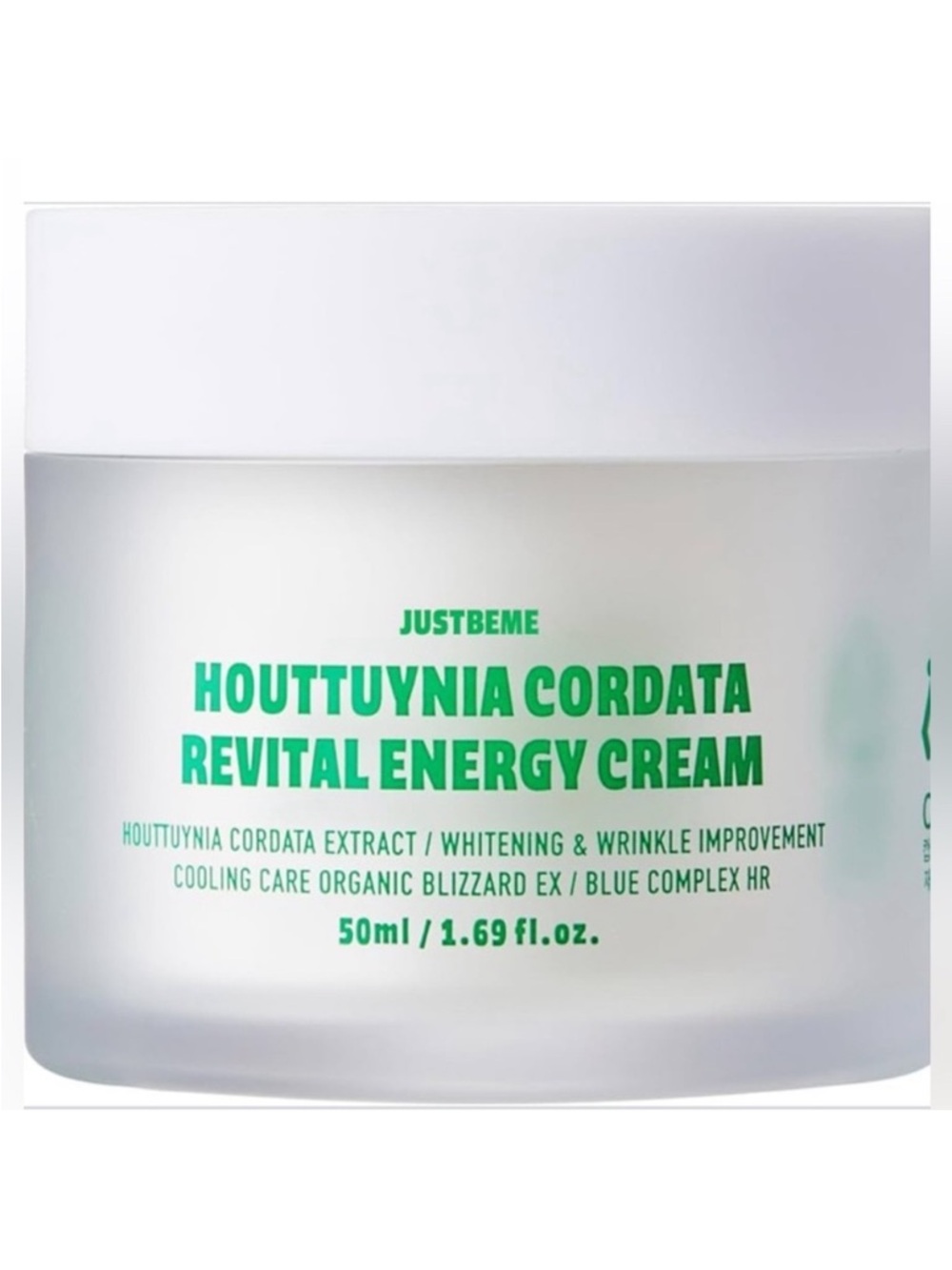 Korean Skincare Houttuynia Cordata Revital Energy Cream Moisturizer